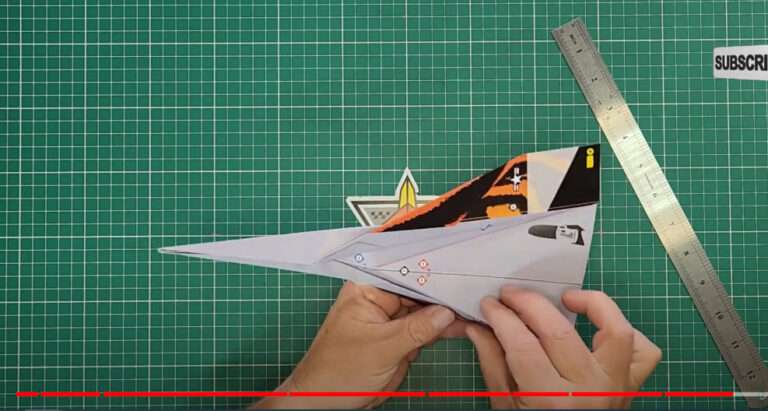 Fold an F-20 Paper Airplane Jet - Step7