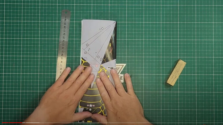 Step1 to Fold an F-16 Paper Airplane Jet
