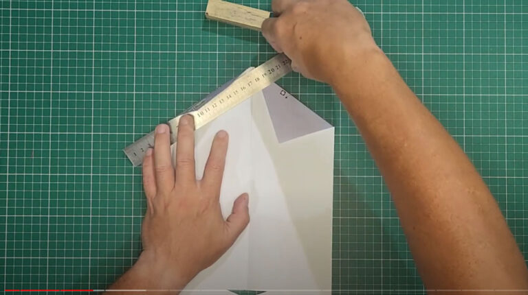 Step2 to Fold an F-16 Paper Airplane Jet