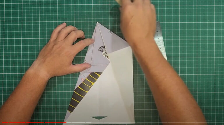 Step3 to Fold an F-16 Paper Airplane Jet