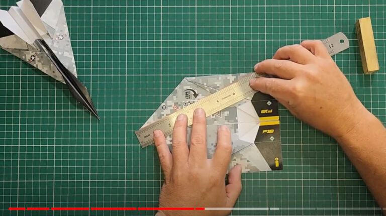 Step5 Make an F-18 Paper Airplane Jet
