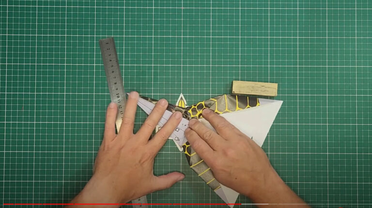 Step7 to Fold an F-16 Paper Airplane Jet